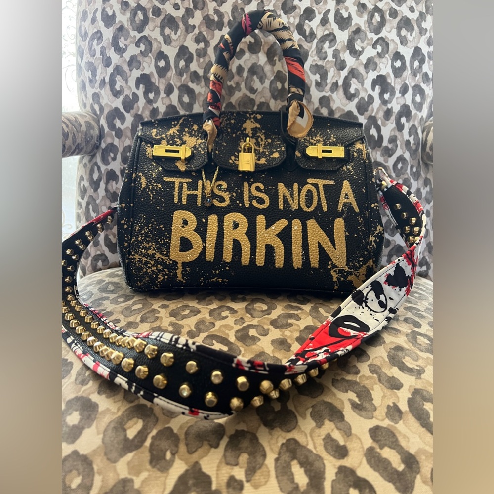 This Is Not A Birkin custom bag design handbags by Miami artist Anca Barbu
